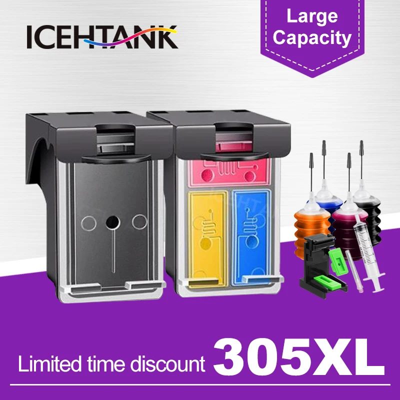 305Xl Sostituzione Per Hp 305 Xl Per Hp305 305 Deskjet 2710 2720 2721 2723 2724 2725 2726 2727 2732 2733 2734 4140 4152 4158