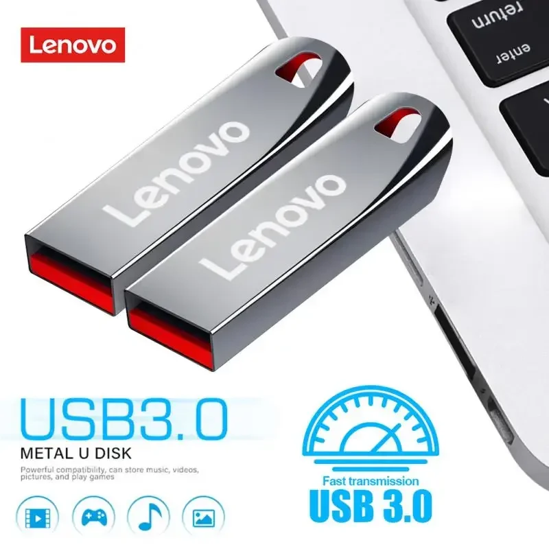 Lenovo 2TB kov U kotouč 1TB přenosné pero pohon USB 3.0 vysoký rychlost vodotěsný 512GB paměť tyčinka 128GB memoria USB blesk disky