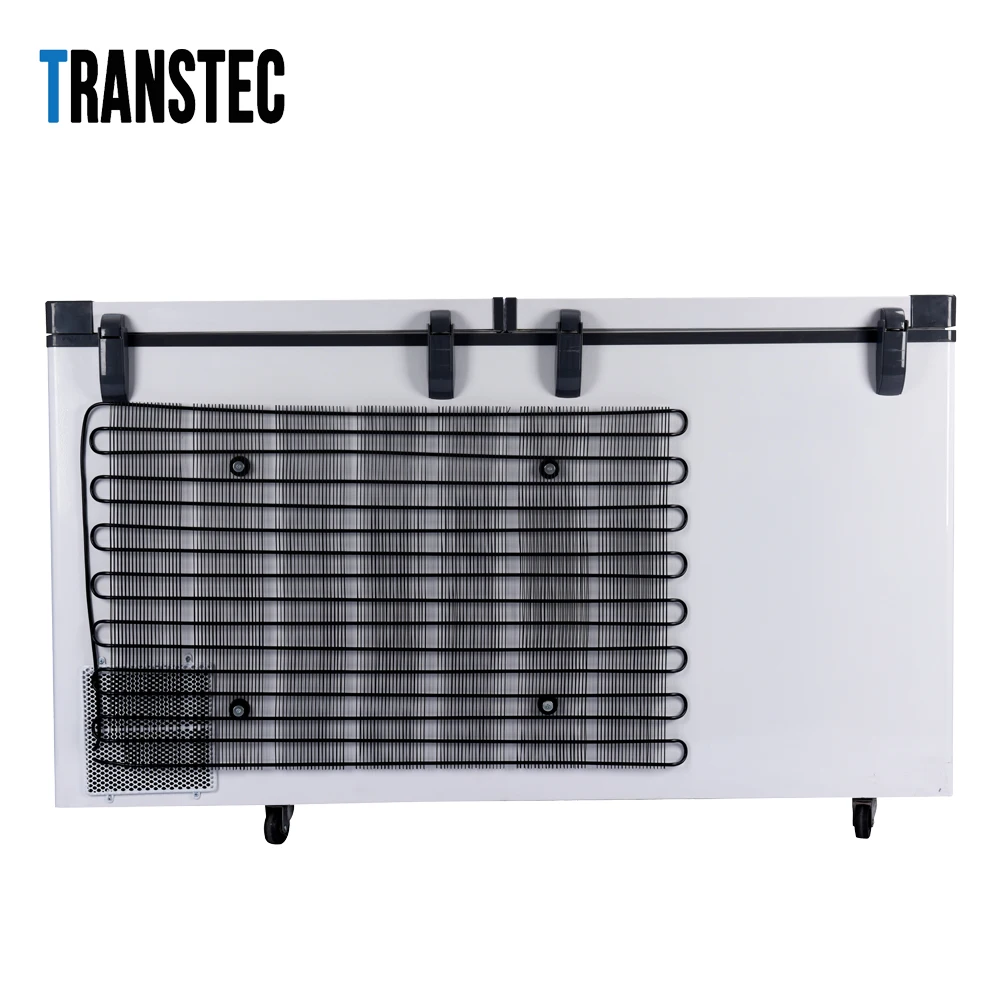 508L Solar Chest Freezer 12V/24V Power Advanced Cold Storage Solution double top open door run on solar energy big capacity