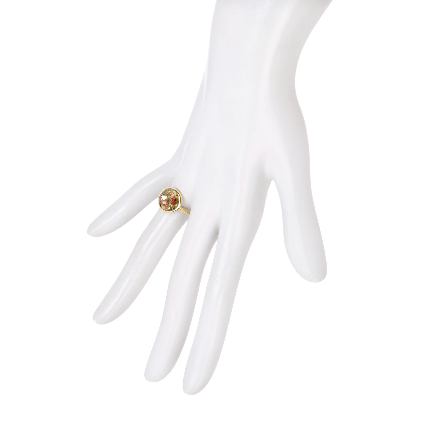 Unakite Gemstone Handmade 14K Gold Filled Ring Jewelry All Size