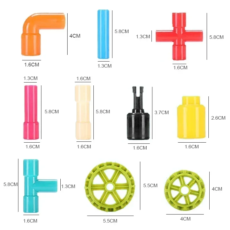 Children's Pipe Building Blocks Toy for 3 Years Old Kindergarten
