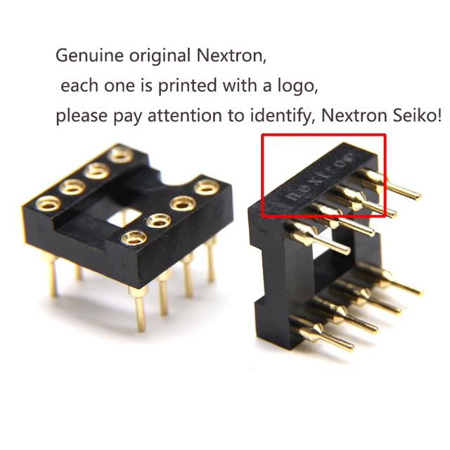 8-pin 8P gold-plated round hole IC socket op-amp socket slot