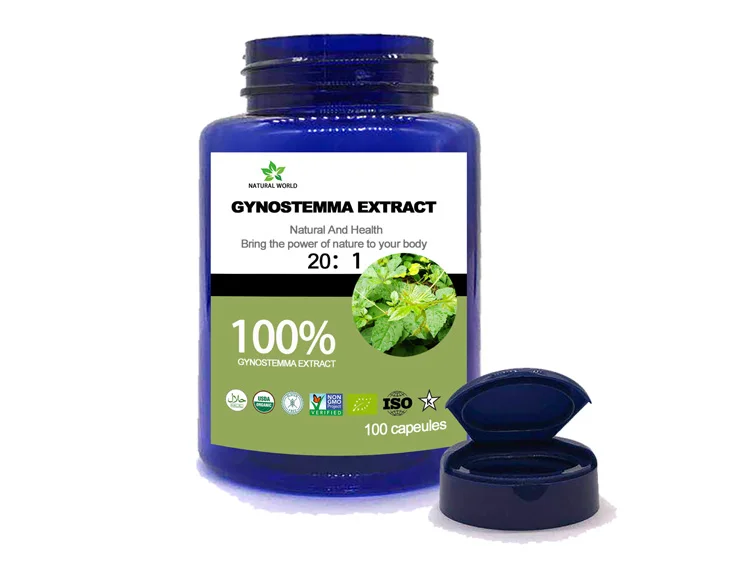 Organic Gynostemma Extract Powder Jiaogulan Gypenosides Powder gypenoside gynostemma Pentaphylla Gynostemma Pentaph 100pcs/bottle
