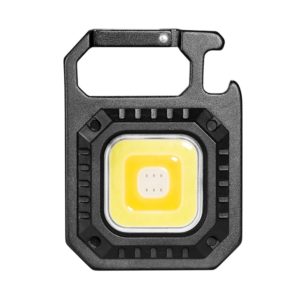 

Mini Keychain Flashlight Rechargeable Work Light Travel Torch Keychain Light with Bottle Opener for Fishing Walking Camping