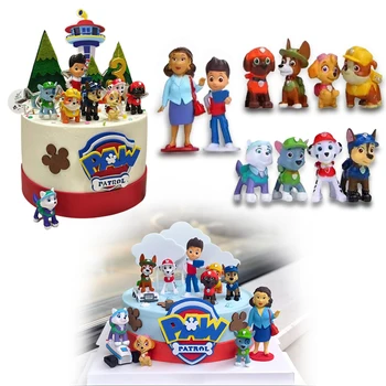 Animal Dog Cartoon Model Action Figures Movies Peripherals Children Christmas Gift Doll Toys Collectible Action Figures Paw Patr