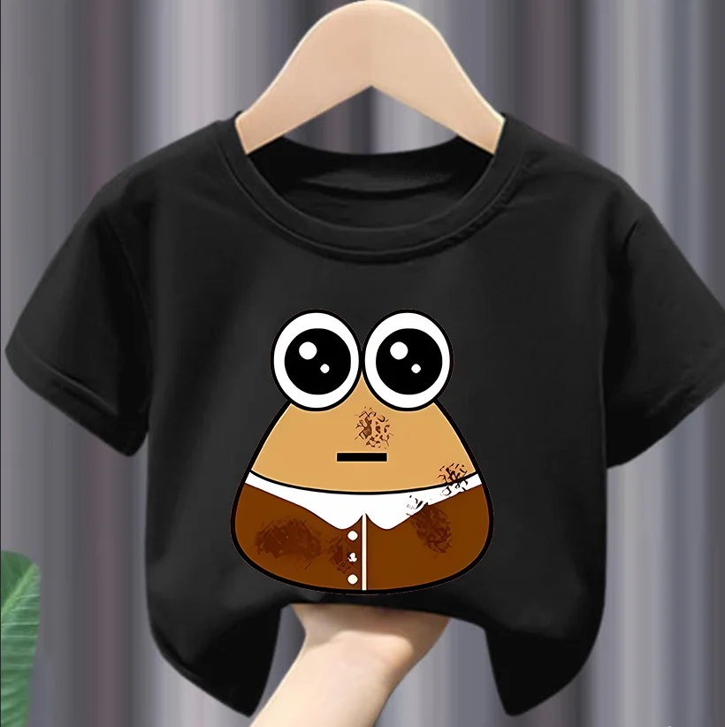 My Pet Alien Pou Kids T-shirts   Summer  Ound Neck T-shirt  Cartoon Summer Infant Tracksuits  Tees Boys Clothes  Tshirts 5