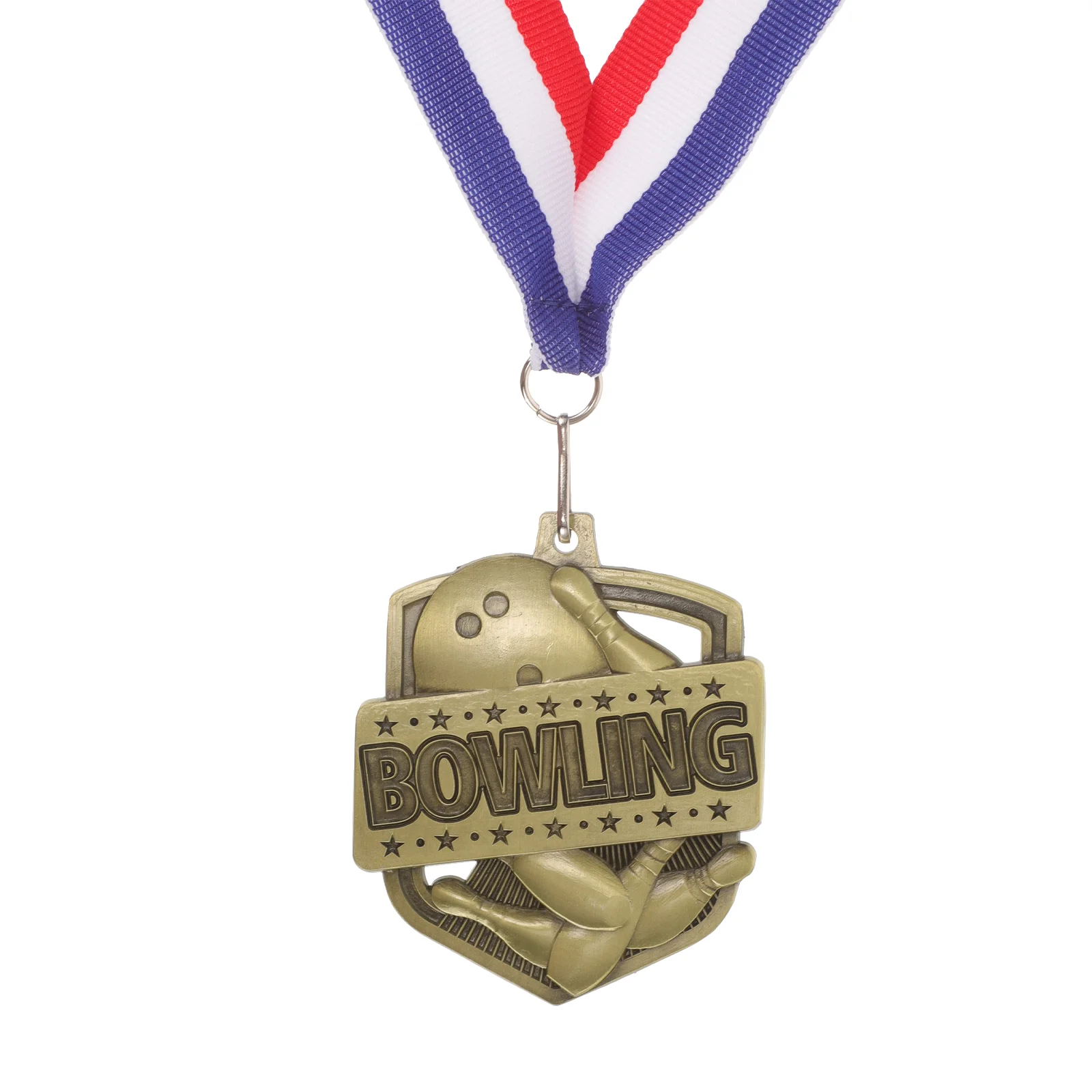 

Bowling Competition Award Medal Hanging Sports Meeting Award Round Medal Gold Winners Medals Game Sports Prize Awards