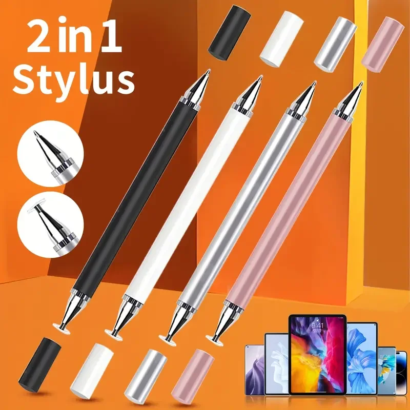 

Stylus Pen For Touch Screens Disc Stylus Pen Fiber Stylus With Magnetically Attached Cap For IPhone Android Microsoft Surface