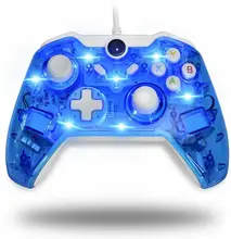 

New Xbox Wired Afterglow Controller USB Gamepad LED Dual Vibration For Xbox One PC