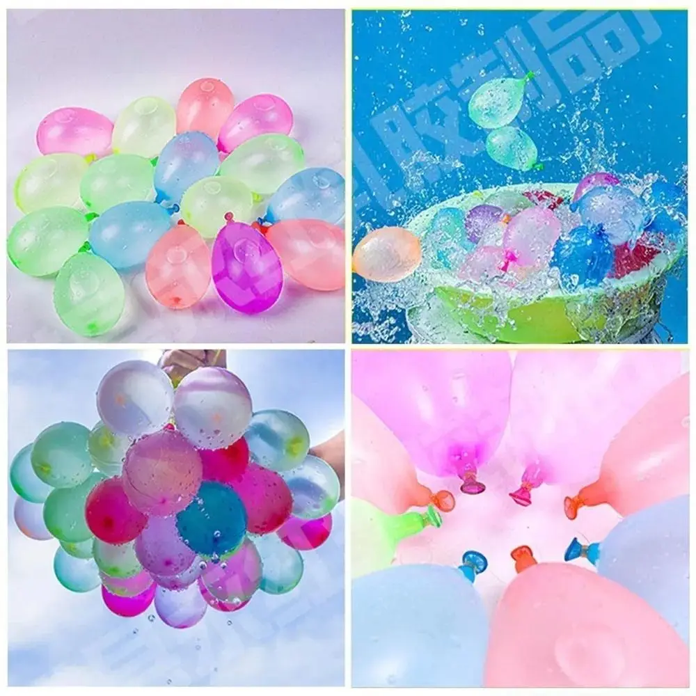 Plastic Water Balloon Pump Automatic knotting Outdoor Toy Balloons Sand Pool Water Toys Portable Outdoor Fun Water Filler Kit 5