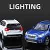1/30 Subaru Forester SUV Alloy Car Model Diecast Metal Toy Off-road Vehicles Car Model Simulation Sound and Light Kids Toys Gift 3
