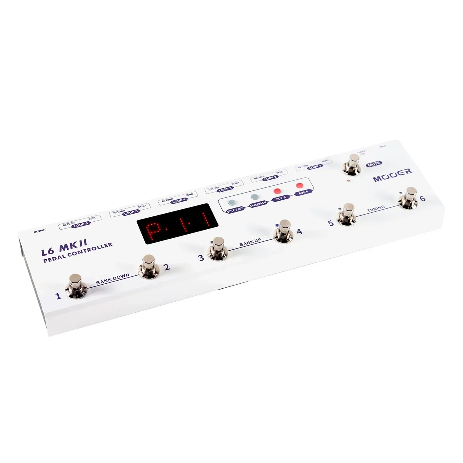 MOOER MKII Guitar Pedal Controller Programmable Loopswitcher 6 Loops L6 PL6 PCL6 With Connector Guitar Parts Accessories