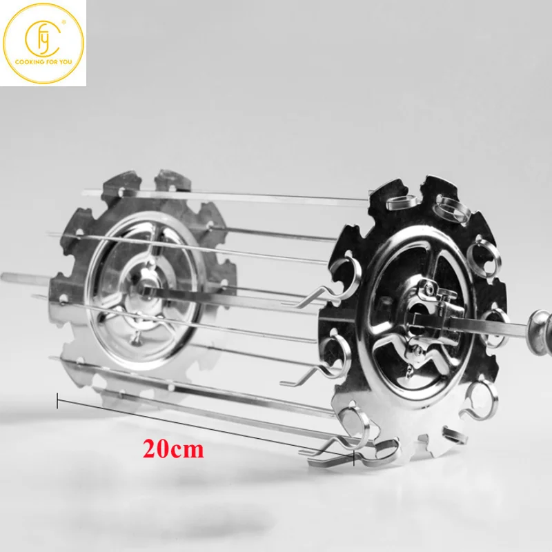 20/25cm Stainless Steel BBQ Skewers Tool Stretch Bread Spaghetti Food Steak Bake The Cage Kitchen Family Food Baking Accessories