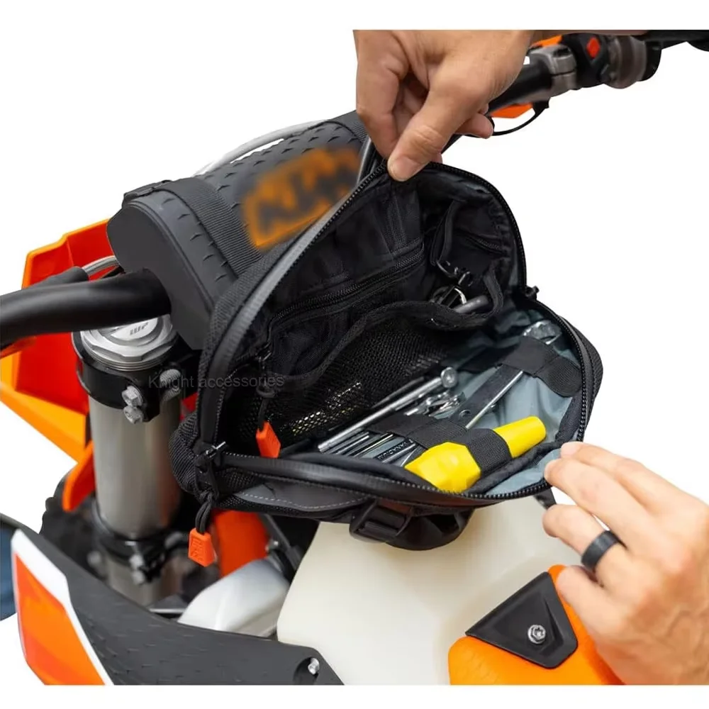 Nuova borsa da manubrio anteriore per moto borsa da viaggio multifunzionale per EXC EXC-F XC-W TPI Six Days 2020 2021 2022 - immagine 5