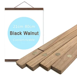 Magnetic Wooden Picture Hanger Frame - 41cm (Teak wood)