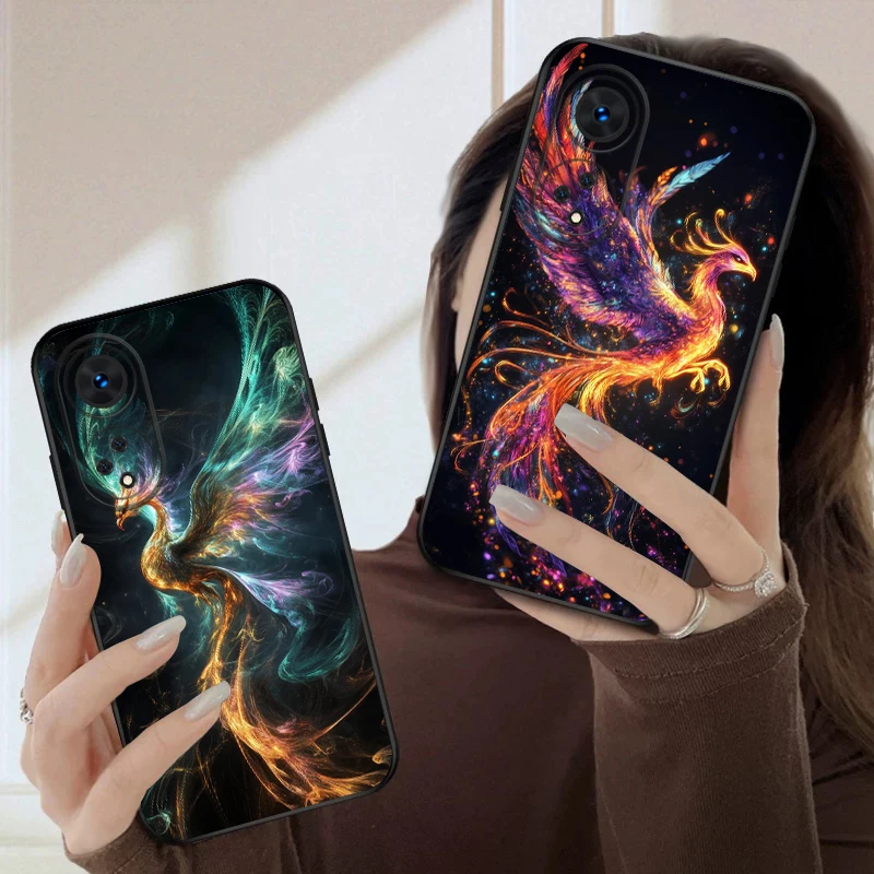 Cartoon Phoenix Silicone Soft Phone Case