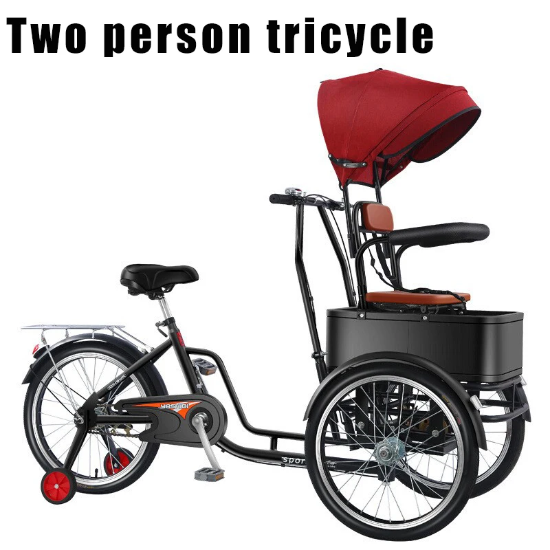 New Type of Bicycle, Double Person Tricycle, Elderly Commuting