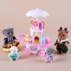 1:12 Dollhouse Ice Cream Truck Baby Bed Simulation Miniature Scene Display Dessert Car Bunk Bed Bathroom Kitchen Toy For Girl 5