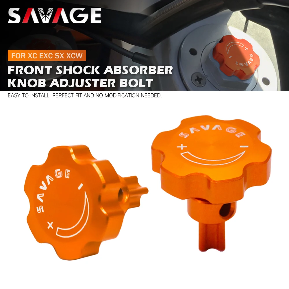 Front Shock Absorber Adjuster Bolt Fork Compression Knob For SX XCW EXC