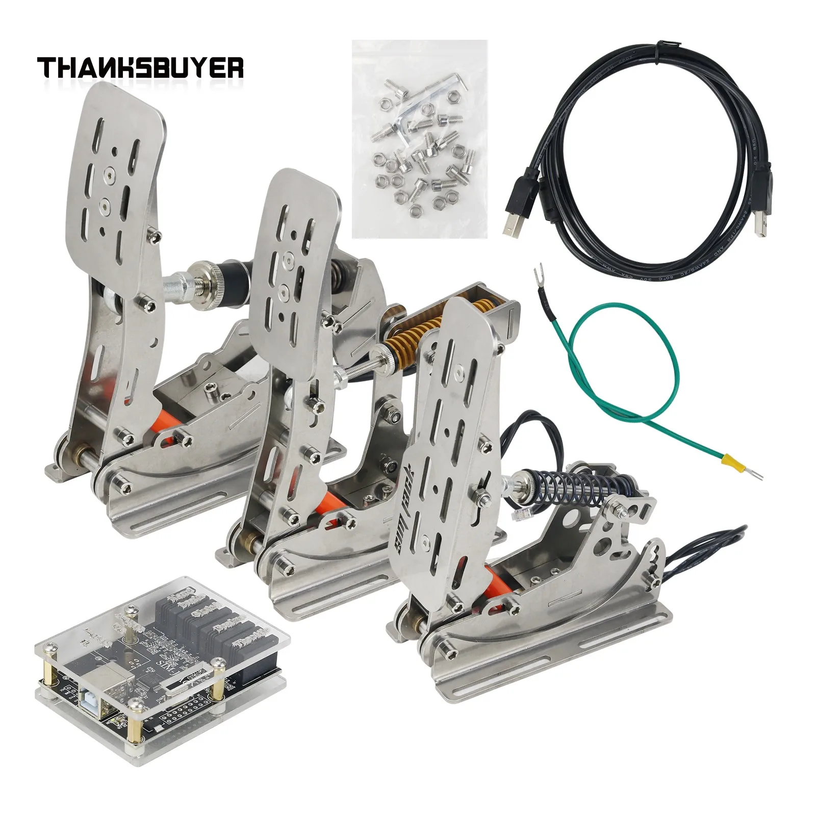 Throttle Clutch Brake Pc Racing Simulator Pressure Sensor For Logitech