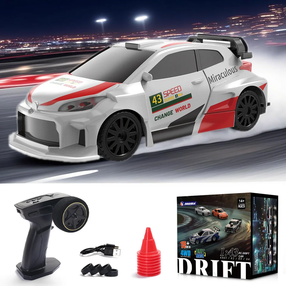 Coche RC De Drift 1:43 Con Giroscopio - 4x4, Listo Para Usar, Alta Velocidad, Regalo Para Niños