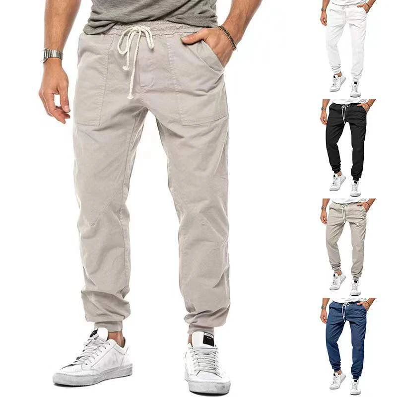 

Men's Spring/Summer New Classic Pants Drawstring Woven Casual Sportswear Pants Loose Men's Wear Running Fashion Casual Clothing