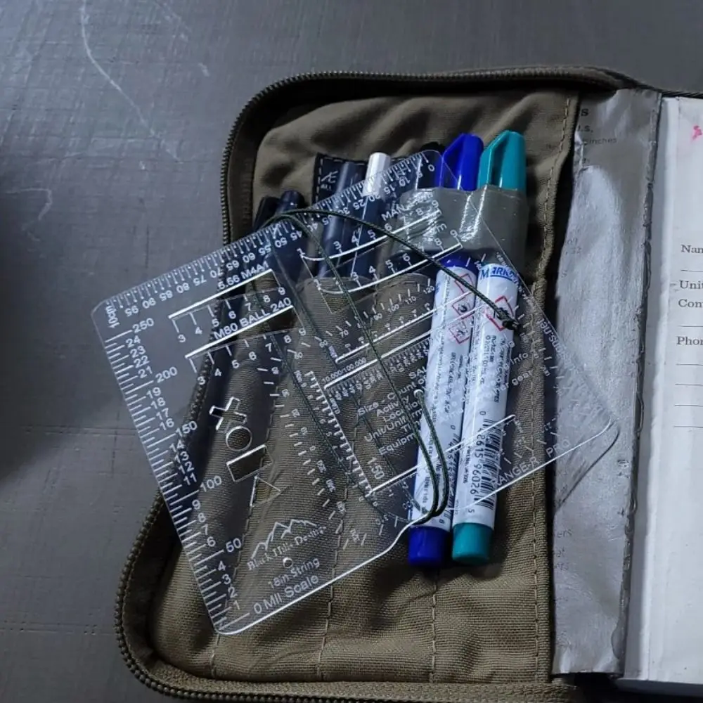 1 Pcs Outdoors Range Finder Card Range Field Tool Assist Rangefinder Suitable Be Suited To Outdoor Hunting Supplies