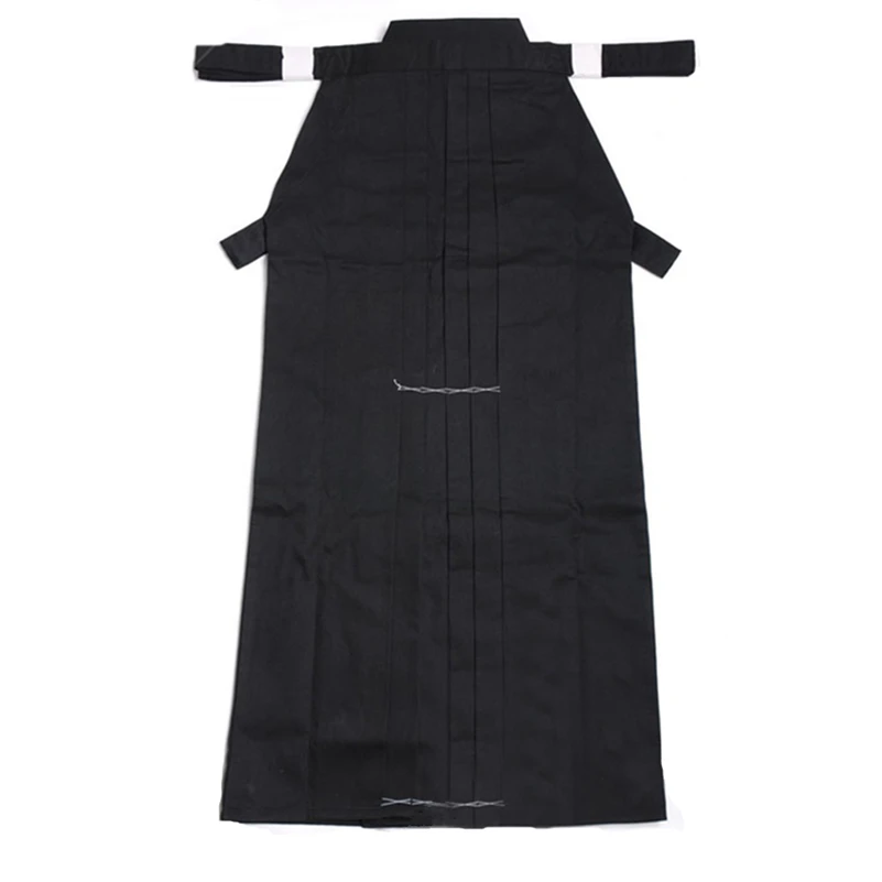 Aikido Gi Uniform Cotton Hapkido Pants Kendo Hakama Black Japanese Samurai Traditional Mens Women Kids Keikogi Adult