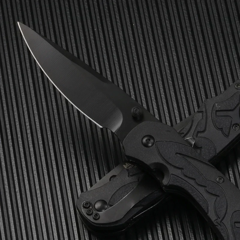 

Portable Moses EDC Folding Pocket Army Knife 3.22-inch Black Blade Power Hunter Multifunctional Tool