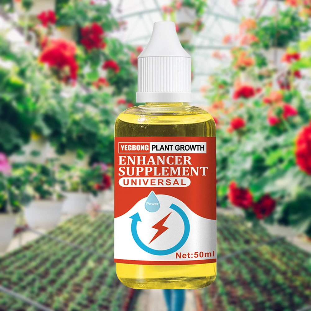 50ml Plant Growth Enhancer Supplement Fast Growing Garden Supplies for Flower Plant Sapling Fruit Tree Fertilizer Enhancer Blend plant fertilizer plant hormone growth regulator