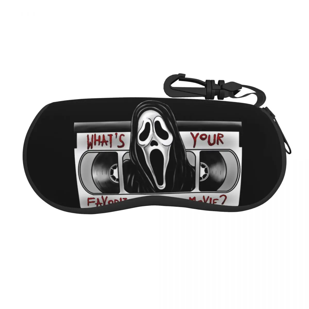 

What's Your Favorite Scary Movie Eyeglass Glasses Case Men Women Soft Halloween Scream Ghost Sunglasses Protective Box