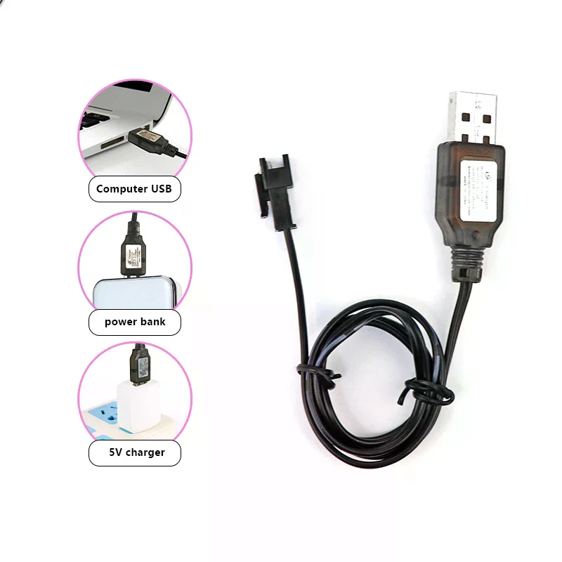 Chargeur multiport USB SM4P 400mA 7.4V/3.7V pour voiture électrique