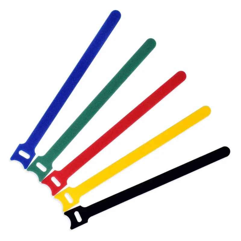 50Pcs Nylon Fastening Cable Ties Adjustable Cord Ties Cable Management Straps Hook Loop Cord Organizer Wire Ties Reusable cable ties
