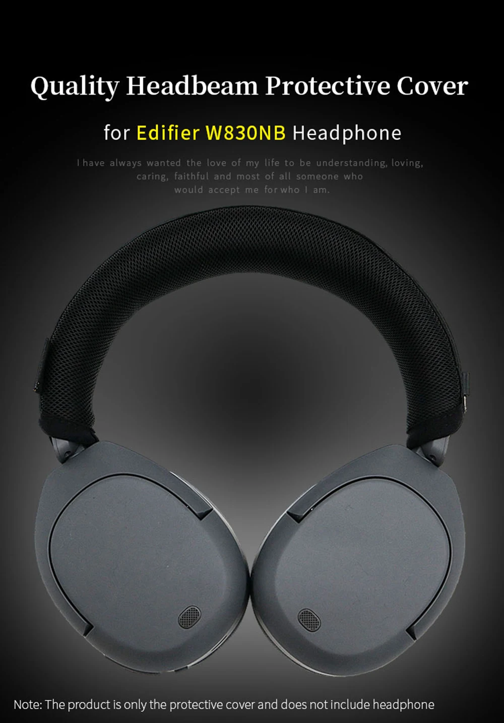 Headphone Head Beam Cover for Edifier W830NB Earphone Protective Case W830NB Headset Headbeam Protector Sleeve
