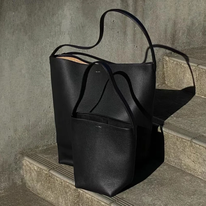 

Luxury Brand Tote Bag The High Quality Genuine Leather Bucket Bag Large Capacity Commuter Bag Women's Shoulder Underarm Bag