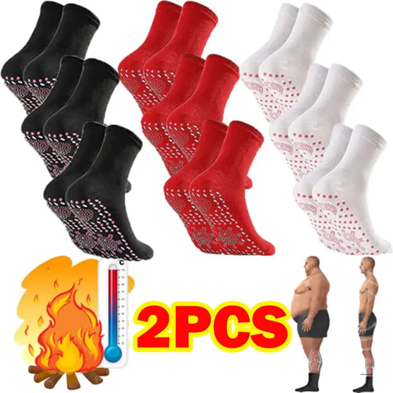 

Winter Self-heating Health Care Socks Women Ski Sports Self Heated Massage Man Short Sock Magnetic Therapy Comfortable Warm Sox