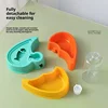 3in1 Pet Feeder Drinking Device Cat Bowl Dry Wet Separation Prevent Tipping Over Cat Dog Water Feeder Pet Kitten Puppy Supplies 3