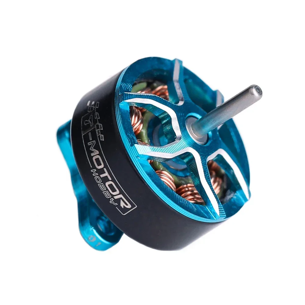Moteur FPV Micro Whoop T-MOTOR M0803 KV22000 31mm posé à côté d'une pièce de monnaie pour l'échelle