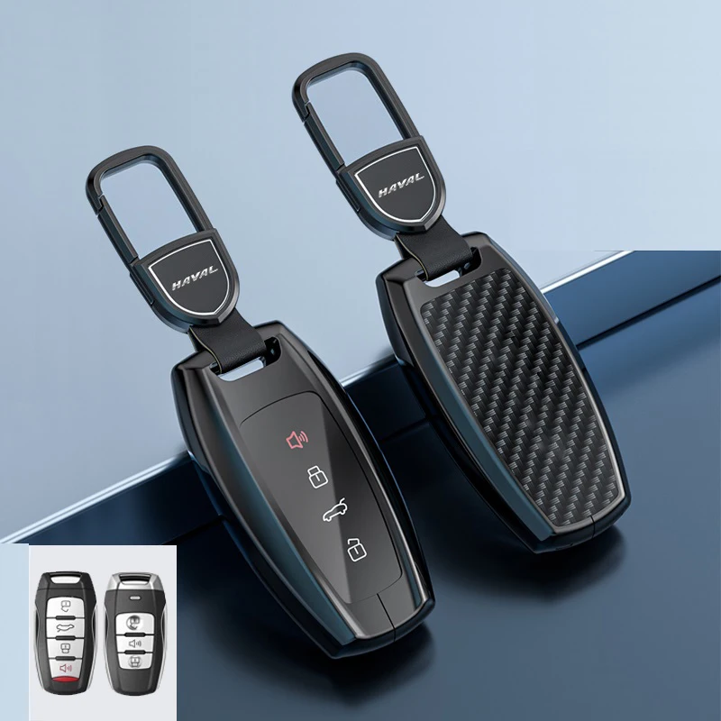 Carbon Fiber Alloy Car Remote Key Fob Case Cover for Great Wall Haval