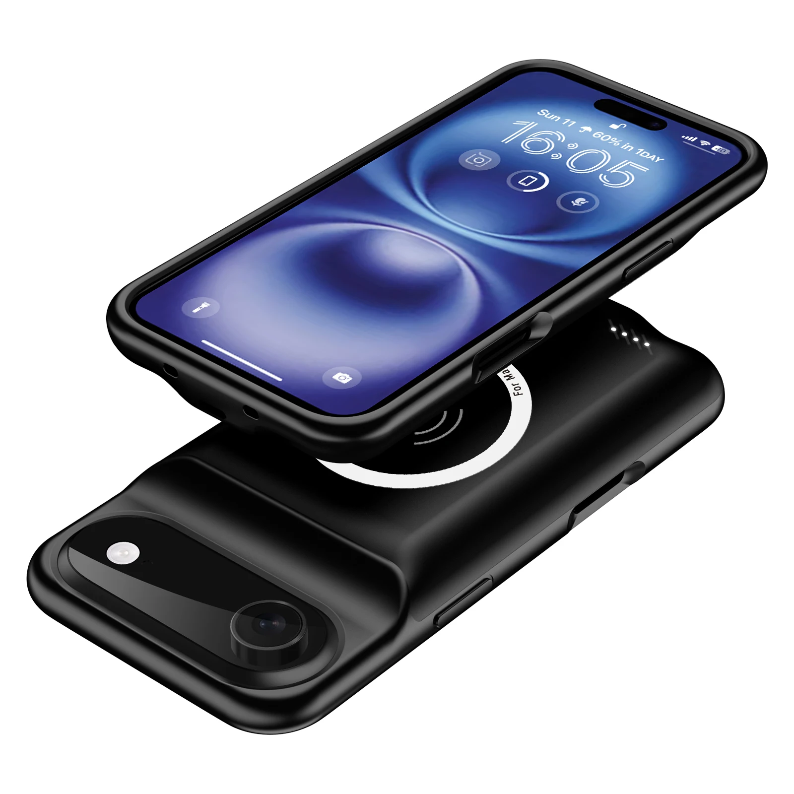 10000mAhBattery Charger Case for iPhone 17 Air Wireless Charging