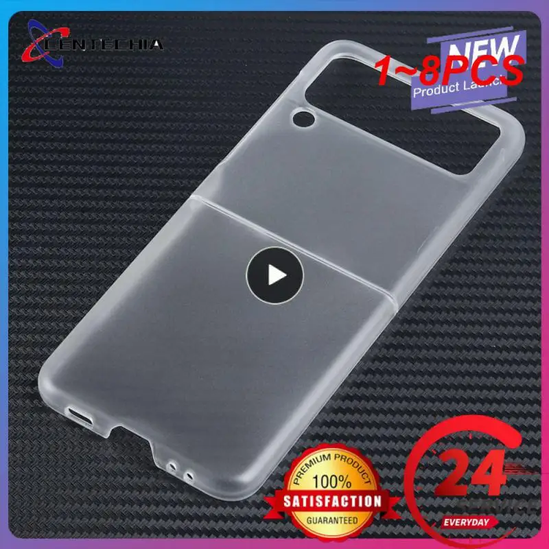 1 ~ 8 Pezzi Copertura Protettiva Guscio Paraurti Posteriore Trasparente Per Galaxy Z Flip 3 5G Custodia Per Galaxy Z Flip 3 Antiurto Tinta Unita