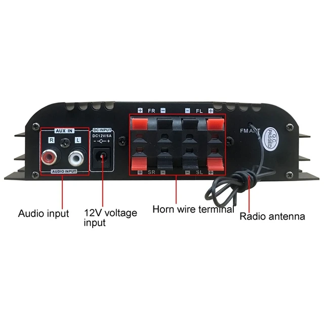 AMPLIFICADOR DE POTENCIA DE Audio para coche, dispositivo Digital de 7900W,  4 canales, 12V, Subwoofer - AliExpress