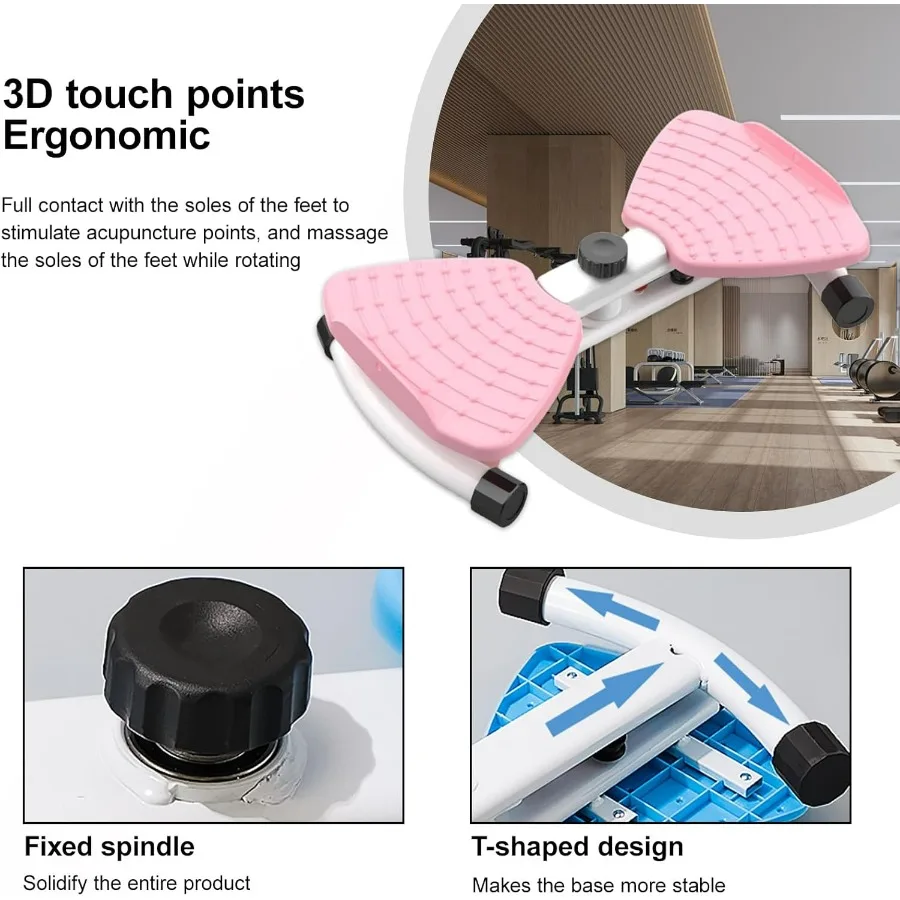 Waist Trainer Board AB Twister Board for Exercise, Military-Grade Carbon Steel with Reflexology Foot Nodes for Core Strength & F