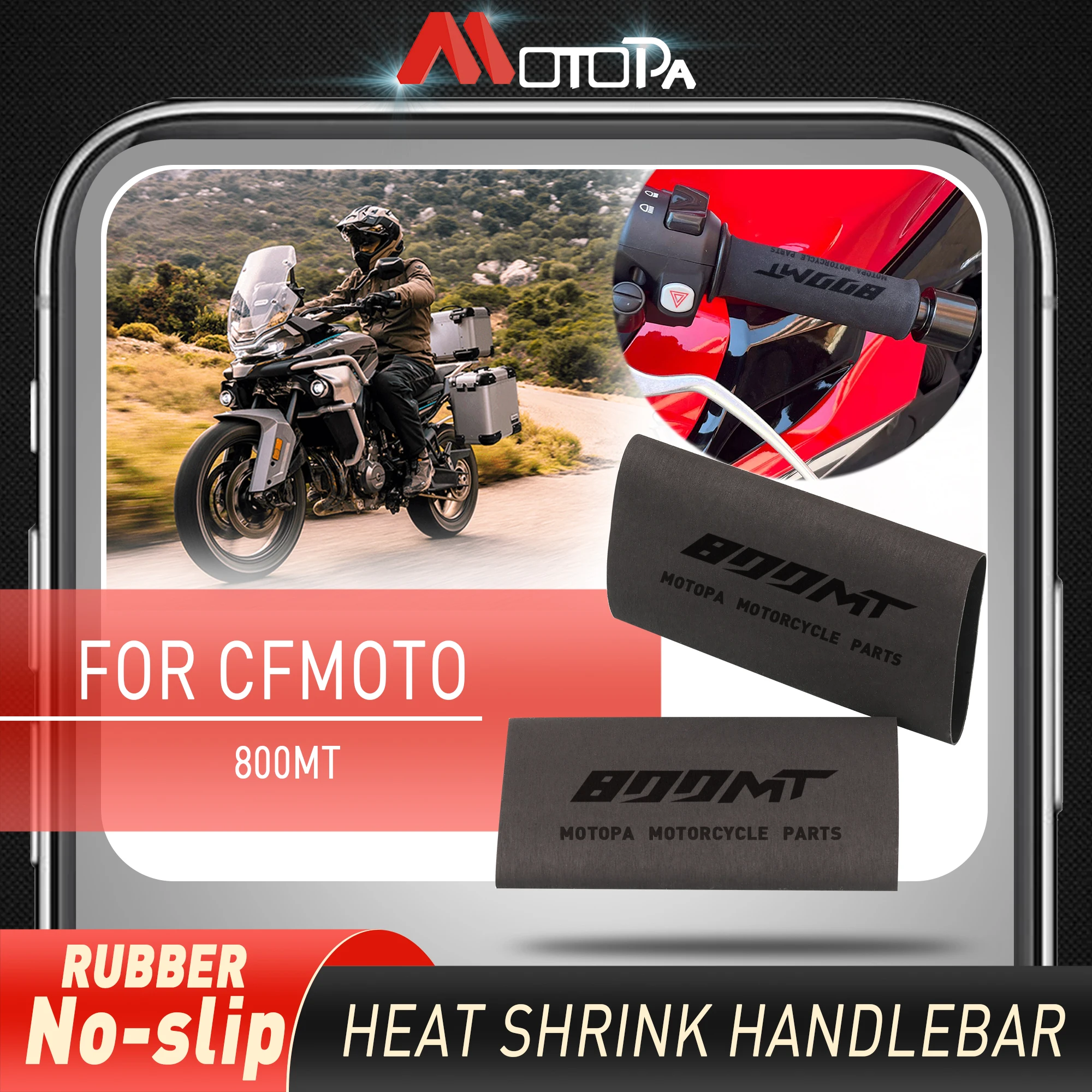 Accessori Moto Motpa Per Cfmoto 800Mt 800 Mt Mt800 Manopole Antiscivolo Termoretraibili Con Logo 800Mt