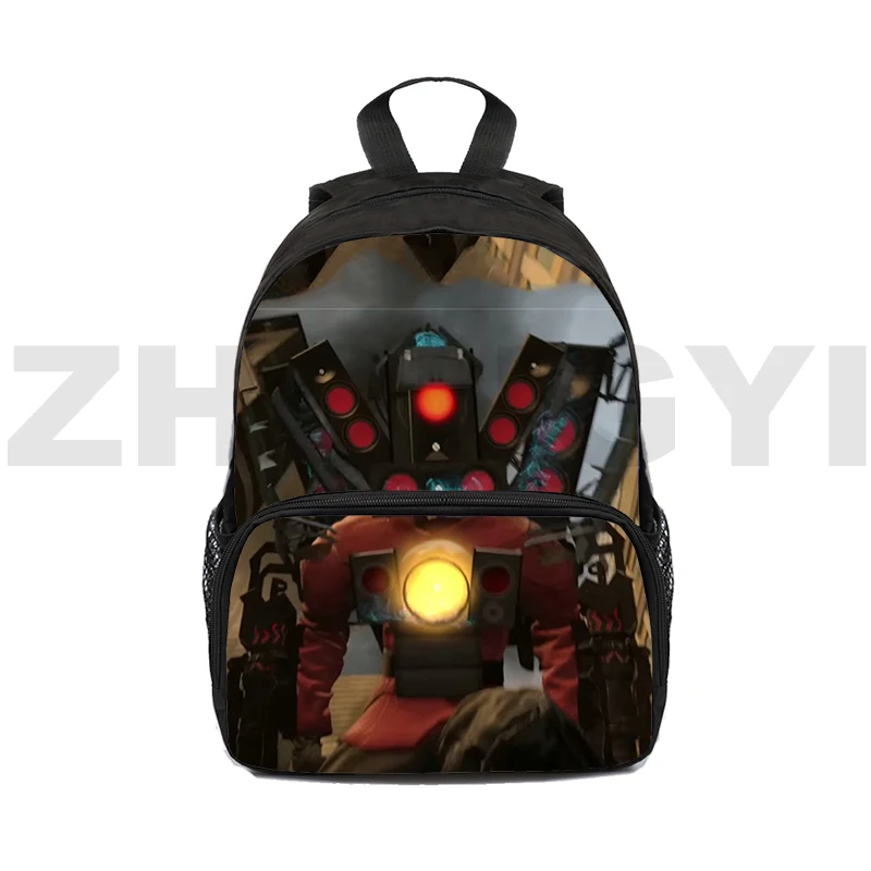 

12/16 Inch Mini Skibidi Toilet Backpack Anime School Back Pack for Boys Girls 3D Skibidi Toilet Executive Backpack Men Daypack