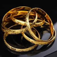 Goldlen Middle East 6-piece Ethiopian Girl Copper Bracelets Dubai Women's Fashion Jewelry Ethiopian Bride Wedding Gift 4