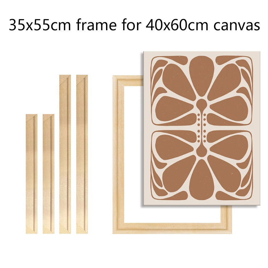 35x55cm Wooden Photo Frame Wood Canvas Frame Wood Frame Wood Picture Frame Art Frames For 40x60cm Pictures Wall Canvas Diamond Painting