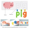 Children Puzzle Wooden Spelling Word Kid Letter Game 26 Letter Recognition Alphabet Toddler Early Educational Toy Cognition Prop 3