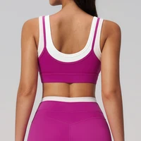 Woman Sport Bra Top Breathable Brassieres Removable Pad Sports Bras Running Gym Clothing Sports Underwear For Women Yoga Bra