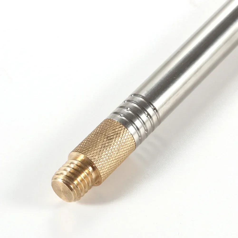 304 Stainless Steel 2.5M Telescopic Whip Antenna For PAC-12 JPC-7 Portable Short Wave Shortwave SW With M10-3/8 24 Adaptor
